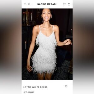 NADINE MERABI Lottie White Dress